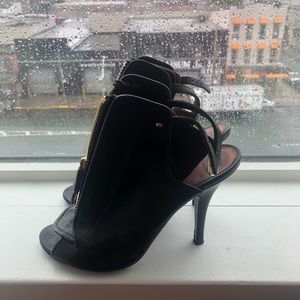 Givenchy black w/ gold zipper heels